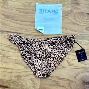 Skatie Leopard Print Swim Bottoms